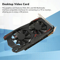 1 x RAW Customer Returns GTX1050Ti 4GB Desktop Graphics Card, 4GB DDR5 128-bit Gaming Graphics Card, Dual Fans, VGA, DVI and HD Multimedia Interface, 128-bit Graphics Card with Fast GTX1050Ti 4 - RRP €79.94