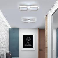 1 x RAW Customer Returns Toolight ceiling light LED 50CM, bedroom modern ceiling light 32W 3600LM, ceiling light made of aluminum for ceiling lighting, living room, children s room, hallway, kitchen, 6500K cold white light, white - RRP €18.98