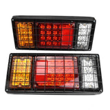 1 x RAW Customer Returns Pack of 2 LED trailer taillights, trailer lighting 12V 40 LED taillight stop light warning light, protective grille taillights for trailer, motorhome, van, truck, tractor - RRP €40.9