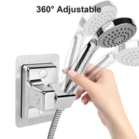 1 x RAW Customer Returns Hand shower holder 360 rotatable adjustable shower holder without drilling shower head holder universal shower holder for hand shower or shower head - RRP €9.06