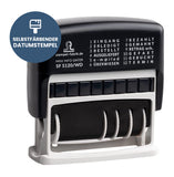 1 x RAW Customer Returns STAMPEL-FABRIK date stamp S120 WD self-inking stamp with date texts receipt stamp, payment stamp, date stamp  - RRP €16.9