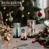 1 x RAW Customer Returns Romadedi lantern glass candle holder candle holder set of 3 lanterns for table decoration dining table pillar candles candle glass large glass cylinder for candles outdoor wedding living room decoration - RRP €18.99