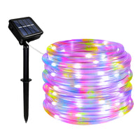 1 x RAW Customer Returns Micacorn Solar Rope Light String, Waterproof Rope Light 12 Meters 8 Modes 100 LED Solar String Lights Outdoor for Swimming Pool Wedding Christmas Party Holiday Decorations - RRP €18.29