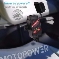 1 x RAW Customer Returns MOTOPOWER MP0608-UK 3.1 Amp Motorcycle Dual USB Charger and Battery Monitor with Switch Control - RRP €18.5