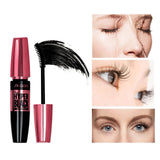 3 x Brand New Waterproof mascara, volume, curl and definition and Helix brush for length, smudge-free Mascara, natural eye makeup, Black, 9 ml - RRP €23.58