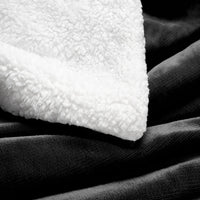 1 x RAW Customer Returns WAVVE Cuddly Blanket Fluffy Blanket Black - Warm Sherpa Blanket Sofa Small As Sofa Blanket and Living Blanket, Thick and Soft Fleece Blanket 130x150 cm - RRP €16.85