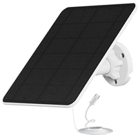 1 x RAW Customer Returns Solar Panel for Security Cameras, 6W USB Solar Panel for Cameras, DC 5V, Camera Solar Panel Charger USB-C, IP65 Waterproof USB Solar Panel Charger for Camera with 360 Adjustable Mounting - RRP €23.2