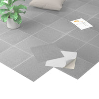 1 x RAW Customer Returns Homease PVC Flooring Self-Adhesive Tiles Vinyl Floor, Non-Slip Waterproof Cuttable Tile Look Floor Tiles for Kitchen Living Room Balcony, Matt Black White Checkerboard 20 Tiles 1.8m  - RRP €28.22