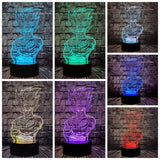 1 x Brand New 3D Illusion Lamp Dragon Ball Z Kakarot Bedside Lamp LED Acrylic Multicolored Table Lamp Goku Remote Control Learning Lamp for Children Friends - RRP €22.99