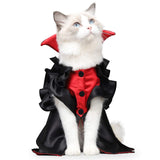 1 x RAW Customer Returns Halloween Costume for Cats Small Dogs Vampire Cloak Pet Costume for Cats Small Dogs Cosplay Party Cat Outfit Clothes for Halloween Party Decoration L  - RRP €18.14