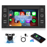 1 x RAW Customer Returns Android 13 car radio for Ford Focus C-max S-max Galaxy Fusion Transit Connect with Android Auto Carplay, 7 touchscreen radio with Mirrorlink BT WIFI GPS FM RDS EQ SWC reversing camera mic - RRP €156.29