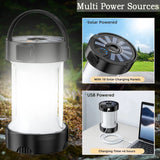 5 x Brand New Solar Camping Lantern, Waterproof LED Camping Lamp Rechargeable 4 Lighting Modes Ultra Bright LED Tent Light with Magnetic Base and Foldable Hook Emergency Light for Hiking, Fishing White  - RRP €79.25