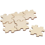 1 x RAW Customer Returns Belle Vous Rough Wooden Puzzles Set of 100 - 4.5 x 3.8 cm Coloring Puzzles - Wooden Puzzles for Children and Adults for DIY Crafts - Wooden Puzzles for Parties - RRP €14.16