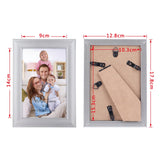 4 x Brand New Giftgarden 12 pieces picture frames 10x15 cm silver for 15x10 photos, photo frame collage set with plexiglass, wall or table stand - RRP €100.8