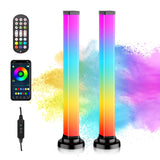 1 x RAW Customer Returns YAMYONE 360 Smart RGB Bar, 33CM Rhombus LED Lights with 16 mil. Color, Sync with TV Music, Remote App Control, Ambient Lamps Interior Decoration for Party Games - RRP €33.64