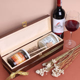 1 x RAW Customer Returns Creative Deco Brown Wine Box Wooden Box Wine box for 1 bottle with lid and closure 35.1 x 11 x 10 cm Perfect for decoupage, storage, decoration or as a gift made of pine wood - RRP €19.1