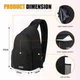 1 x RAW Customer Returns BAIGIO Multifunctional Camera Backpack DSLR Camera Bag Photo Backpack Chest Bag Water-Repellent Camera Bag Photo Bag SLR Camera Bag Photo Backpack for Sony Canon Lens Nikon SLR - RRP €40.33