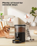 1 x RAW Customer Returns Automatic Cat Food Dispenser - 5G 2.4G WiFi Cat Food Dispenser - Connect APP to Cat Food Dispenser - Remote Feeding - 10 Meals a Day - 10s Voice - Dual Power - 3L - RRP €59.99