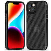 56 x Brand New BENTIACC case for iPhone 14 iPhone 13 mobile phone case, matt black carbon fiber series translucent hard back protective case with shockproof TPU bumper military grade drop protection case - RRP €846.72