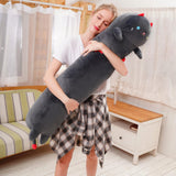 2 x Brand New Mewaii 70CM Plush Toy Stuffed Animals for Children Cuddly Toy Black Cat Long Throw Pillow Kawaii Cat Plush Pillow Plush Toy Stuffed Toy Soft Toys Gift Plush Pillow over 3 Years - RRP €50.4