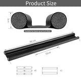 1 x RAW Customer Returns 2 pieces draught excluder for doors 96cm, door draught excluder, door seal bottom, sound and dustproof door bottom seal, draught cold noise stop black  - RRP €11.56