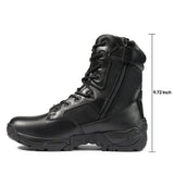 1 x RAW Customer Returns NORTIV 8 men s military boots security tactical boot zipper boots combat boots spring boots shoes RESPONSE, black, 46EU - RRP €60.49