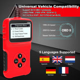 1 x RAW Customer Returns OBD2 diagnostic device car OBD diagnostic device ODB2 error code reader adapter V309 vehicle reader for all OBDII protocols, error memory reading, LCD screen - RRP €19.99