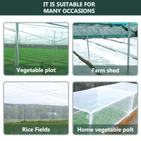 1 x RAW Customer Returns Souarts insect protection net vegetable net plant net nets for plants vegetables fruits against insects birds beetles mosquito flies fly screen sold by the meter mosquito net fabric white 60 mesh - RRP €27.22