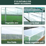 1 x RAW Customer Returns Souarts insect protection net vegetable net plant net nets for plants vegetables fruits against insects birds beetles mosquito flies fly screen sold by the meter mosquito net fabric white 60 mesh - RRP €27.22