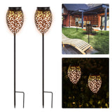 1 x RAW Customer Returns G rvitor solar lights garden, LED warm light solar lamps for outdoor garden, 69CM garden lights IP65 waterproof, solar lights for outdoors vintage decoration patio lawn path lights metal  - RRP €39.91