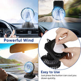 2 x RAW Customer Returns Coikes Car Fan 5V Car Cooling Fan for Dashboard Portable Mini Fan 360 Degree Rotation Car Vehicle Fan USB Charging Multifunctional Cooling Air Fan for Car, SUV, Office, Camping - RRP €19.8