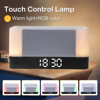 2 x Brand New Seutgjie Bluetooth Speaker with Light Alarm Clock Charging Station RGB Warm Light Touch Mode Bedside Lamp for Bedroom Living Room Gifts for Teen Girls Boys Mother s Day Gift - RRP €40.32