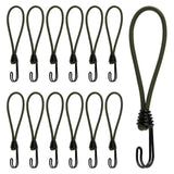 3 x RAW Customer Returns TaoTazon tensioning rubber with hooks 12 pieces, expander with hooks 20 cm, multifunctional heavy-duty tarpaulin tensioners rubber tensioners with hooks for stationary transport trailers banners posters tents black  - RRP €33.27