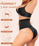 1 x Brand New Figninget Shapewear Women Tummy Control, High Waist Shaping Panties Tummy Control Briefs String Thong Shaper Briefs Strong Shaping Underwear - RRP €27.6