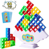 1 x Brand New Jiosdo Tetra Tower, 64 Pieces Tetris Tower Game, Tetra Tower Game Adults, Swing Stack High Children s Balance Toy, Team Tower Game Stacking Game, Stacking Tower Wobbly Tower Balance Game - RRP €10.07