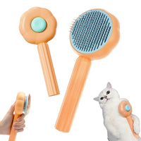 4 x Brand New Animal hair cleaning brush, dog brush, cat brush, pet brush for short hair, long hair, cat comb with handle, brush for pet care to remove undercoat, loose fur and dirt A  - RRP €51.16