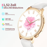 1 x RAW Customer Returns Smartwatch women with telephone function, 1.52 HD fitness watch, 110 sports modes, IP68 waterproof sports watch, heart rate SpO2 sleep monitor, step activity watch, smartwatch fitness tracker for Android iOS - RRP €39.99