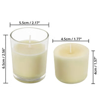 1 x RAW Customer Returns BELLE VOUS Pack of 24 Unscented Votive Candles with Clear Glass Candle Holder - 12 Hour Burn Time - Table Candle with Pot - Ideal for Weddings, Spas, Aromatherapy and Decoration - RRP €39.34