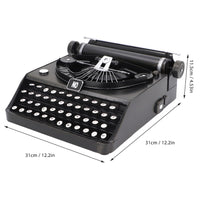 1 x RAW Customer Returns Vintage typewriter model, iron antique retro classic manual typewriter decoration, old typewriter props, home decoration, ornaments, photo prop - RRP €65.95