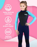 1 x RAW Customer Returns Yueta kids wetsuit, 2.5mm neoprene wetsuit long teenager boys for diving, swimming, surfing blue, L  - RRP €44.36