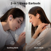 1 x RAW Customer Returns 1MORE ComfoBuds Z Sleepbuds, 2-in-1 Bluetooth 5 Sleep Headphones with White Noise, Wireless Headphones with Noise Isolation, Sleep Earplugs with 5 Auto-Off Timer, for Better Sleep White  - RRP €81.73