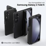 1 x RAW Customer Returns Nillkin Case for Samsung Galaxy Z Fold 5 with S Pen Slot Stand, Full Body Rugged Phone Case with Kickstand, Military Protective Case with Hinge Protection for Samsung Z Fold 5, Black - RRP €37.3