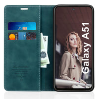 40 x Brand New SOGUDE Cell Phone Case for Samsung Galaxy A51 4G Case, PU Leather Flip Case Foldable Magnet Wallet Leather Case, Silicone Protective Case Folding Case with Card Slots for Samsung Galaxy A51 4G, Blue - RRP €864.0