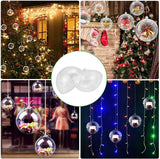 1 x RAW Customer Returns Favengo 30 Pieces Transparent Christmas Baubles 4cm Transparent Plastic Filled Baubles Christmas Ornaments Openable Baubles Christmas Balls to Fill with String for Christmas Tree Decoration - RRP €10.07