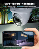 1 x RAW Customer Returns VEEZOOM 5MP PoE surveillance camera with intelligent detection, IP camera dome with 30m night vision, waterproof IP66, remote access, audio recording, Micro SD card slot, WS-N151HZ - RRP €56.8