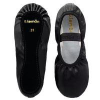 1 x RAW Customer Returns s.lemon Girls Leather Ballet Shoes Children s Full Sole Ballet Shoes Black 40 - RRP €20.81