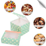 1 x RAW Customer Returns AWCIGG 12 pieces pastry box pastry container 15.3 x 12.7 x 5.1 cm cake box with clear window cookies cupcake macarons muffin sweets Christmas transport box gift box - RRP €9.99