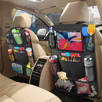 1 x Brand New RONGYI Car Seat Organizer, Car Seat Back Protector, with Touch Screen Tablet Holder and Large Pockets, with Lots of Storage Space, Car Back Protector for Children, 10 Pockets, 1 Piece  - RRP €20.4