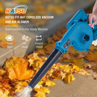 1 x RAW Customer Returns KATSU FIT-BAT 21V Cordless Leaf Blower Portable Electric Leaf Blower for Lawn Care in Home Garden Dust Removal in Car Corners, Without Batteries Budget  - RRP €19.85