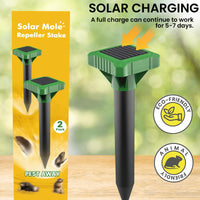 1 x RAW Customer Returns Baoduu Mole Repeller Set of 2 2024 Upgrade , Mole Repeller 400Hz for approx. 500m , IP65 Vole Repeller, Mole Repellent Solar Test Winner Best, Mole Repellent WITHOUT Carbide against Voles - RRP €23.22